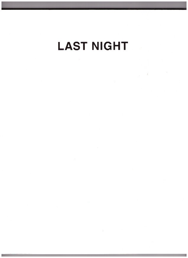 BECK, Martin - Last Night (2nd Edition)